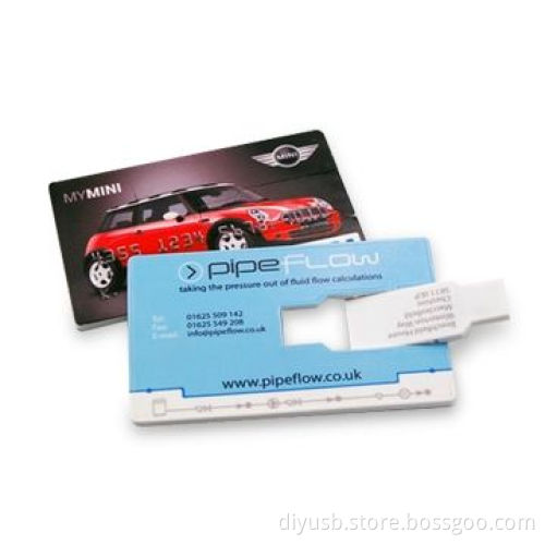 USB Flash Drives with Capacity of 64MB to 32GB, Credit Card Shape and CE/RoHS Certificates